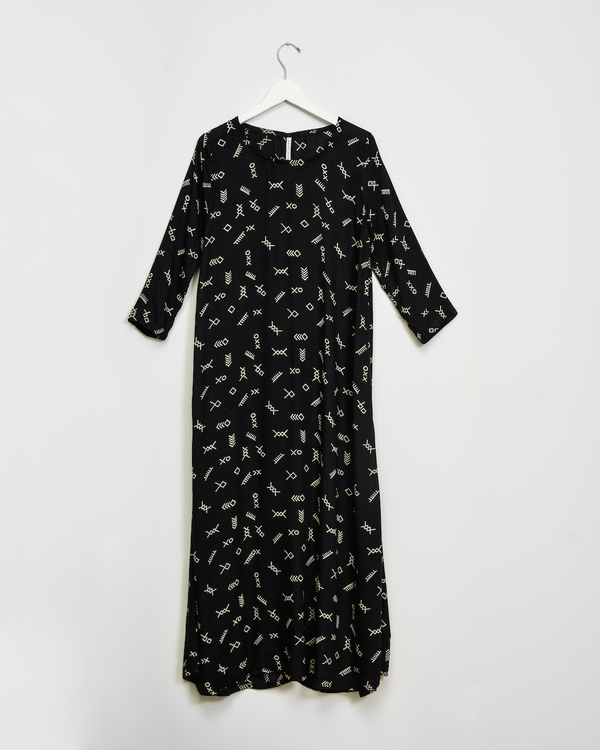 Osei-Duro Nima Long Dress in Black Jot Osei-Duro Nima Long Dress in Black Jot