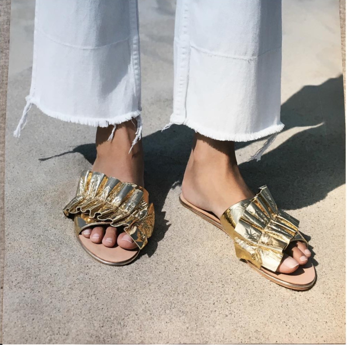 Loeffler Randall Womens Rey Slide Sandal