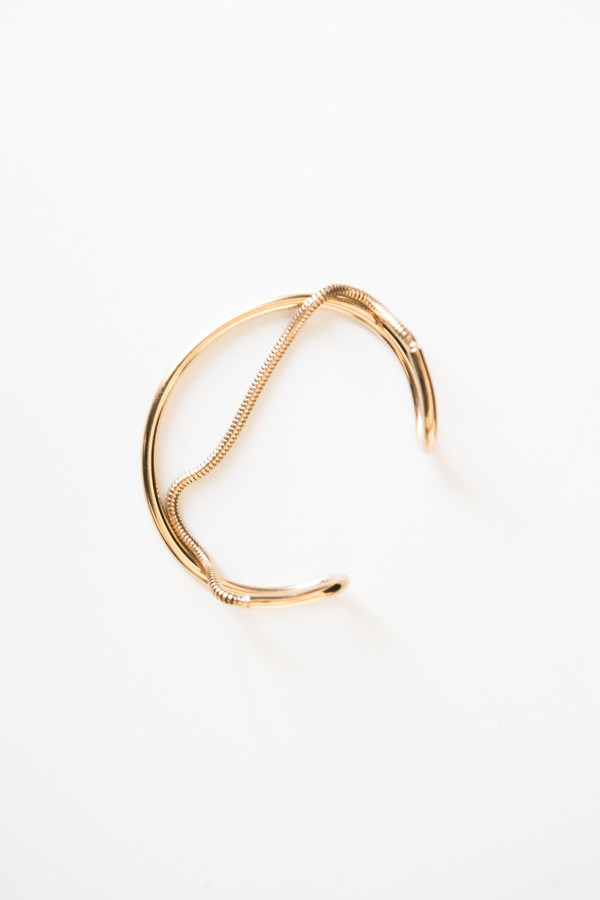 Jorge Morales Gold Plated Brass Bracelet Jorge Morales Gold Plated Brass Bracelet