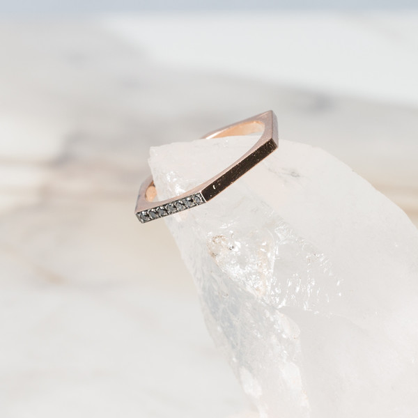 Selin Kent Hex Band With Black Diamonds Selin Kent Hex Band With Black Diamonds