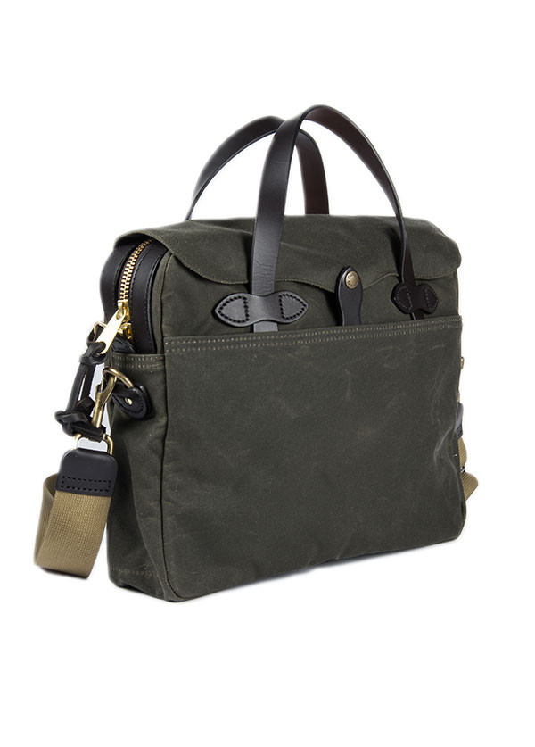 Filson - Tin Cloth Original Briefcase in Otter Green Filson - Tin Cloth Original Briefcase in Otter Green