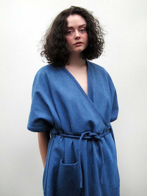 Suzanne Rae Kimono Dress | Blue/Black Suzanne Rae Kimono Dress | Blue/Black