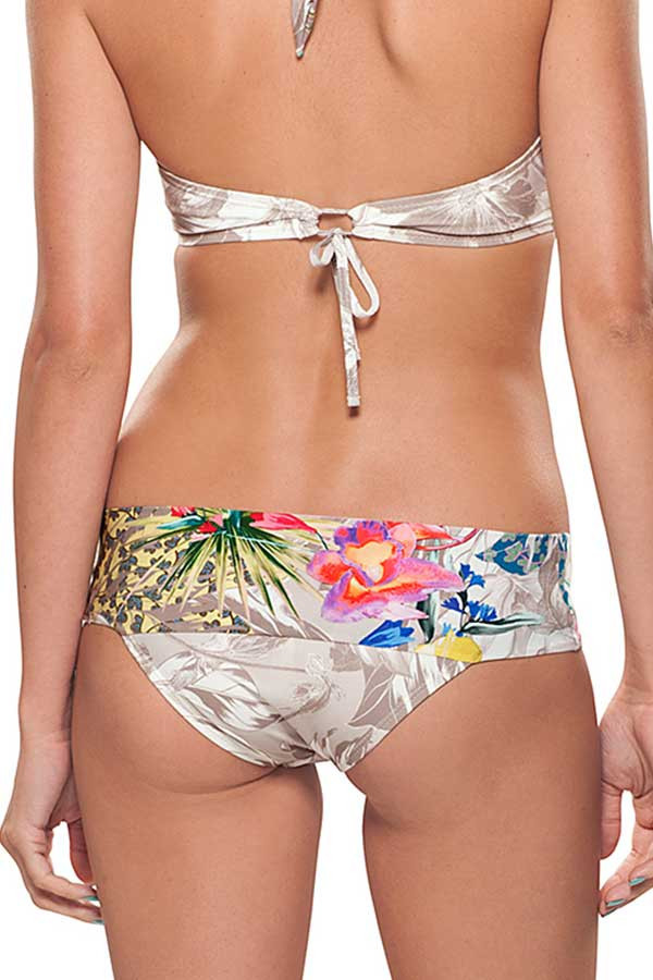 Estivo Floral Grays Beandeau Style Two Piece BOTTOMS Estivo Floral Grays Beandeau Style Two Piece BOTTOMS