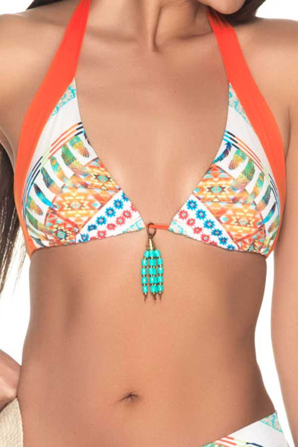 Estivo Fusion Triangle with Beading Bikini Top Estivo Fusion Triangle with Beading Bikini Top