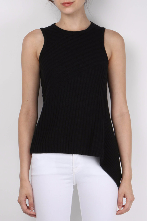 Jonathan Simkhai Angle Rib Knit Top Jonathan Simkhai Angle Rib Knit Top