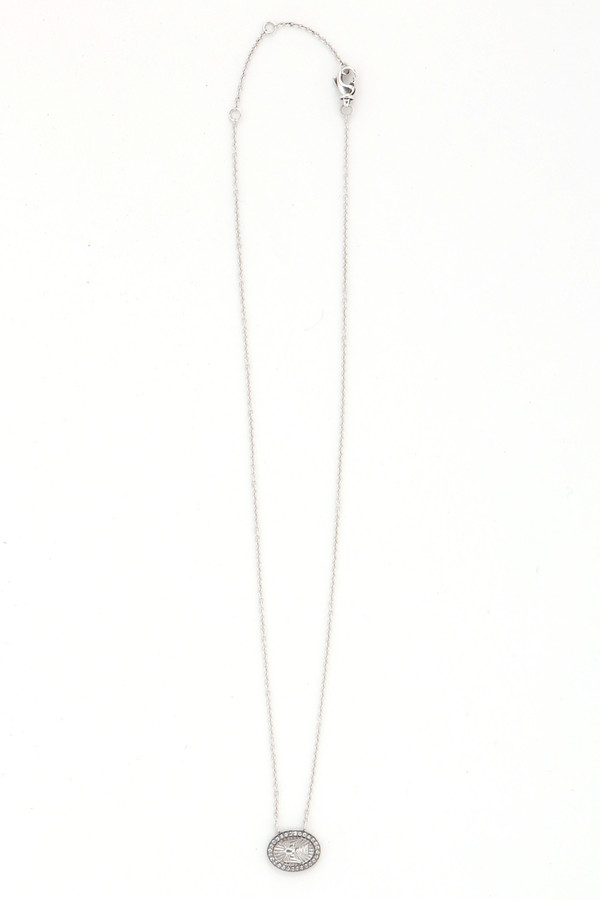 Oliver Kelly Mini Dove W/ White Diamond Necklace Oliver Kelly Mini Dove W/ White Diamond Necklace