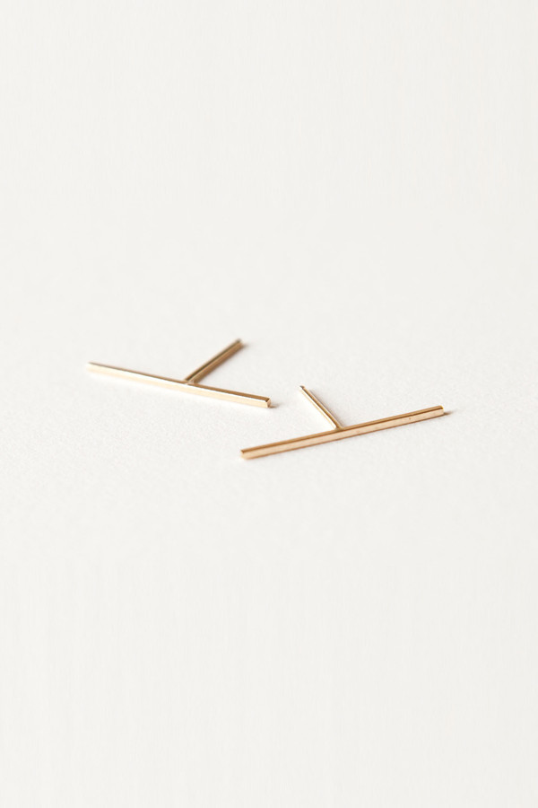 Totem 20mm 14k Yellow Gold Bars Totem 20mm 14k Yellow Gold Bars