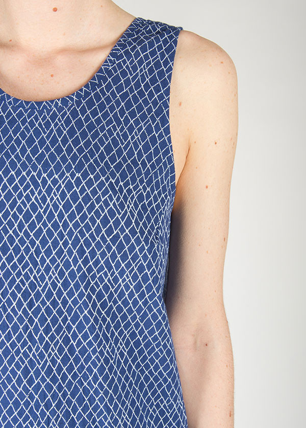 Ilana Kohn - Roxey Dress in Blue Net Ilana Kohn - Roxey Dress in Blue Net