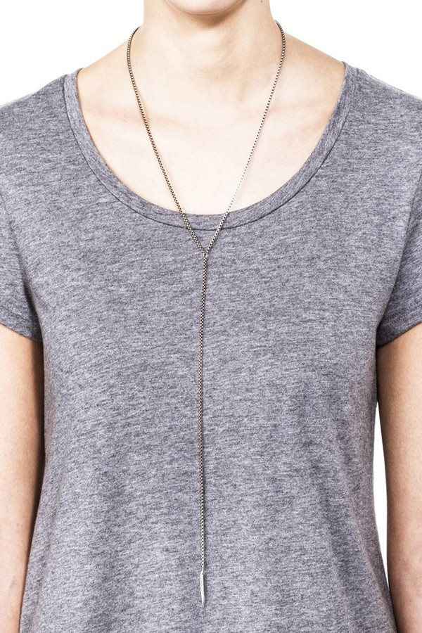 Grayling Waverly Y Necklace in Antique Silver Grayling Waverly Y Necklace in Antique Silver