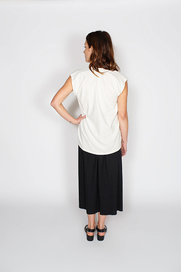 Miranda Bennett Everyday Top, Silk Noil in Natural Miranda Bennett Everyday Top, Silk Noil in Natural