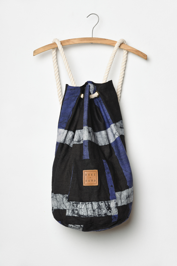 Osei-Duro Onere Backpack in Cobalt Grid Osei-Duro Onere Backpack in Cobalt Grid