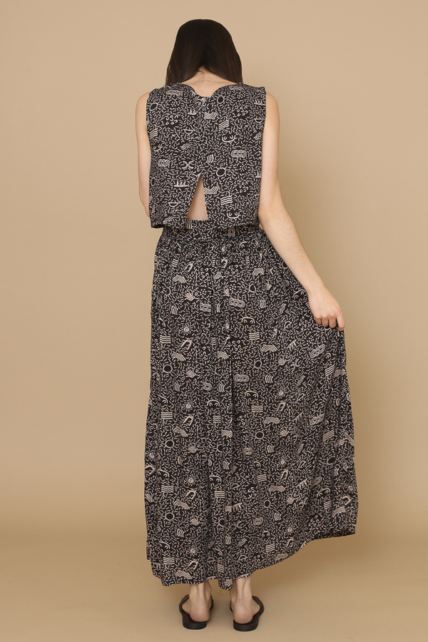 Osei-Duro Boa Skirt in Black Doodle-Bop Osei-Duro Boa Skirt in Black Doodle-Bop