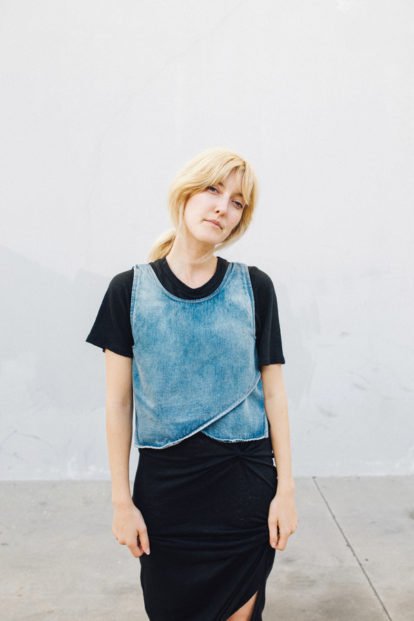 Objects Without Meaning Denim Crop Top, Blue Objects Without Meaning Denim Crop Top, Blue