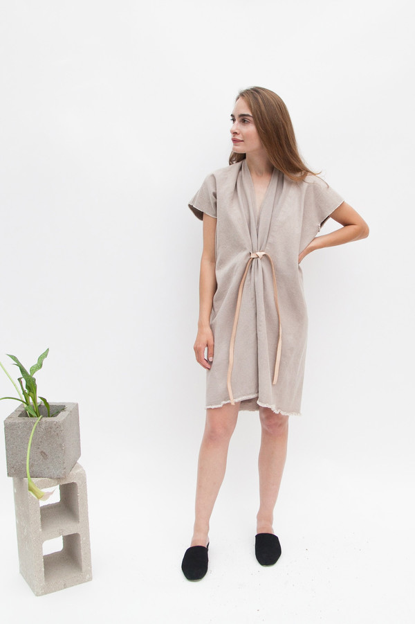 Miranda Bennett Tribute Dress, Denim in Dove Miranda Bennett Tribute Dress, Denim in Dove