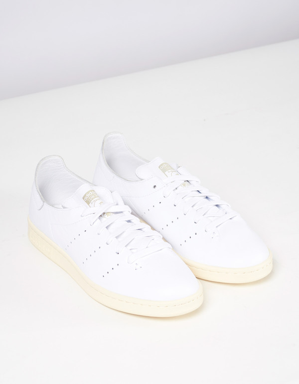 Adidas Men's Stan Smith Lea Sock White Green Adidas Men's Stan Smith Lea Sock White Green