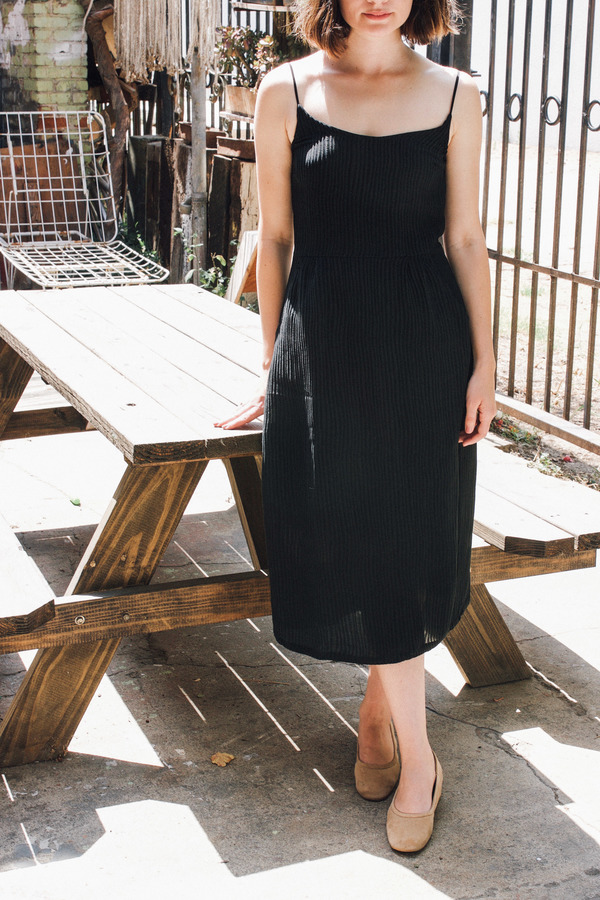 Objects Without Meaning Strappy Dress, Black Ripple Objects Without Meaning Strappy Dress, Black Ripple