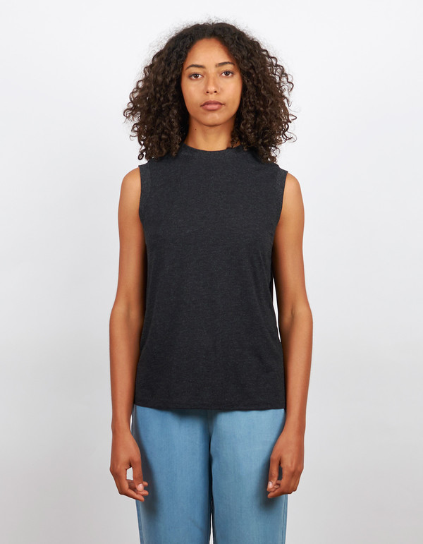 Just Female Lincoln Tank Anthracite Just Female Lincoln Tank Anthracite