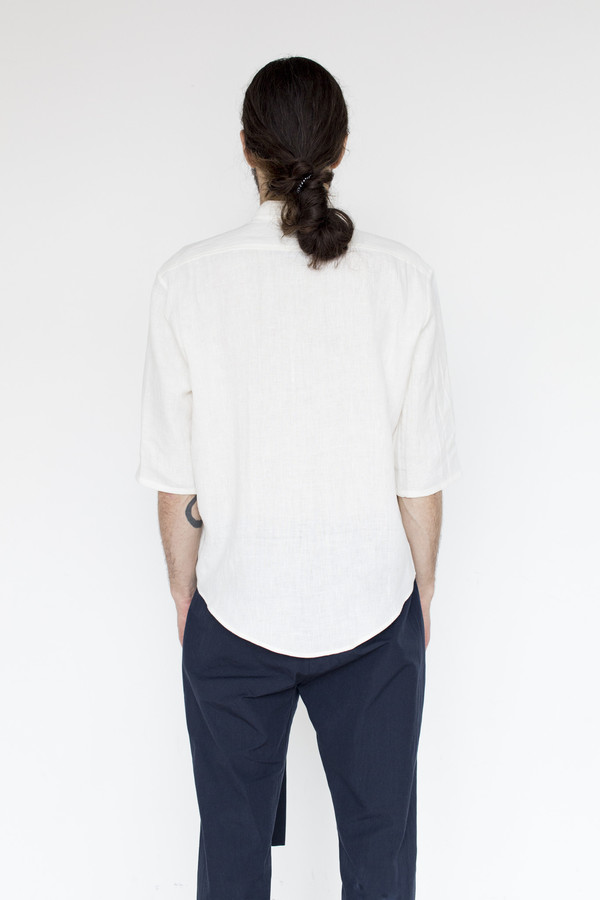 Assembly New York Linen Noncollar Shirt Assembly New York Linen Noncollar Shirt