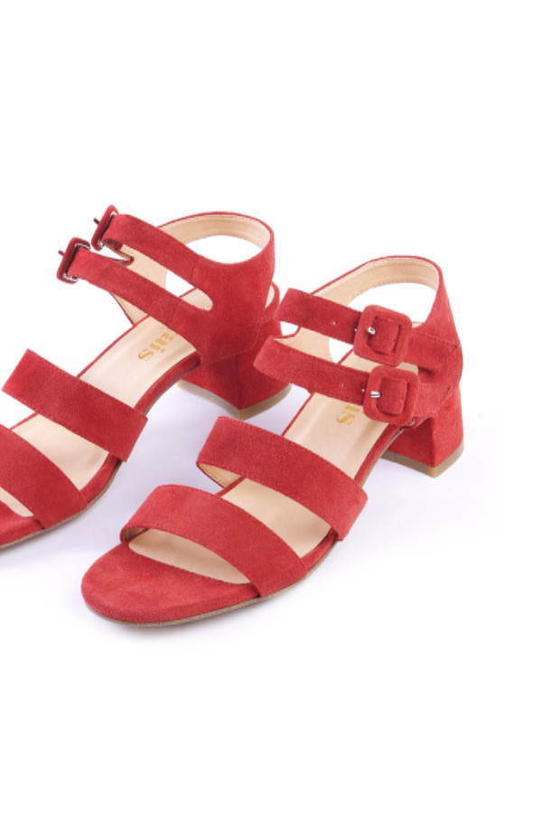 Marais USA Jardin Heel / Cherry Suede Marais USA Jardin Heel / Cherry Suede