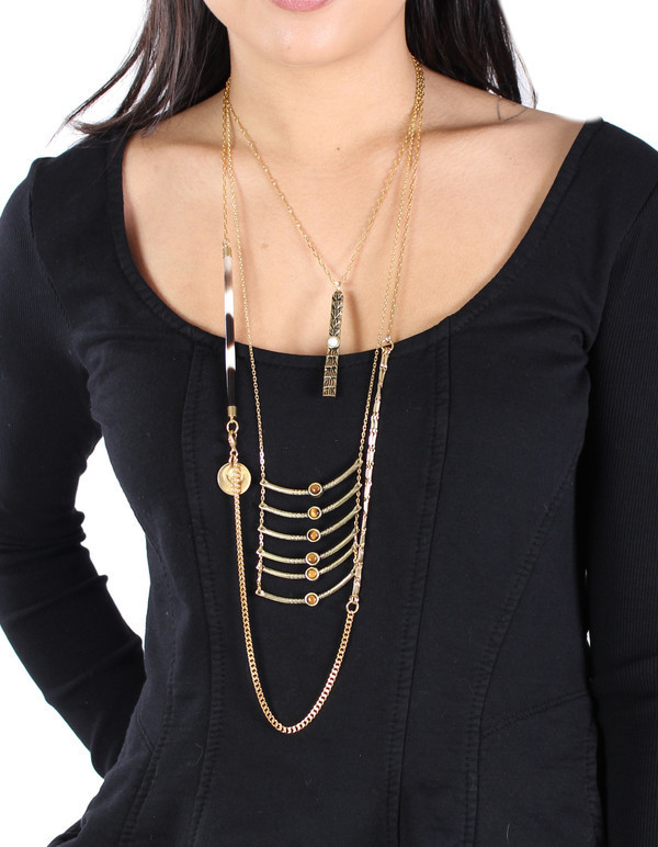 Ax + Apple Breastplate Necklace in Gold Ax + Apple Breastplate Necklace in Gold