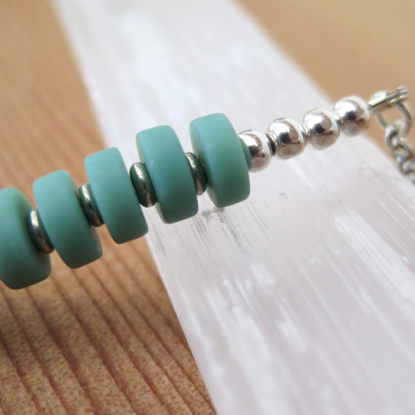 RHINO Long green Sea Glass Necklace RHINO Long green Sea Glass Necklace
