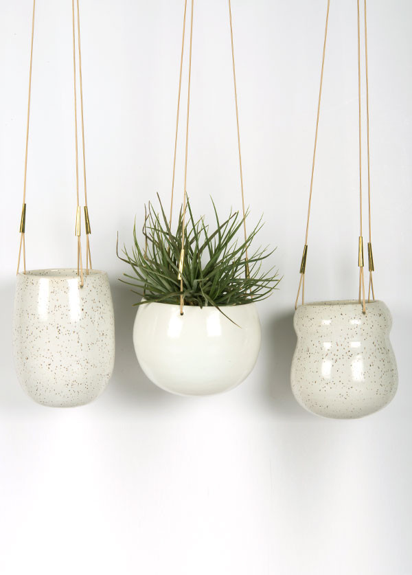 Maggie Boyd Ceramics - Hanging Planter, Large Maggie Boyd Ceramics - Hanging Planter, Large