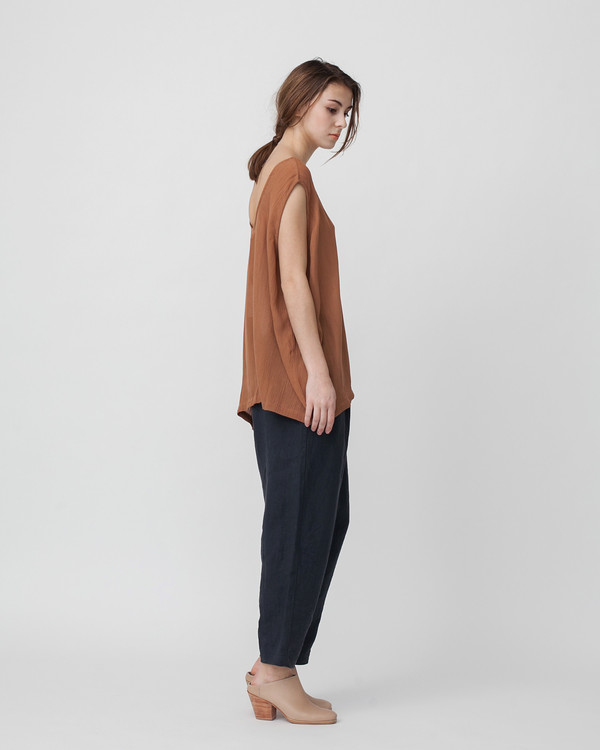 Revisited Matters Crushed Cotton Tank in Sienna Revisited Matters Crushed Cotton Tank in Sienna