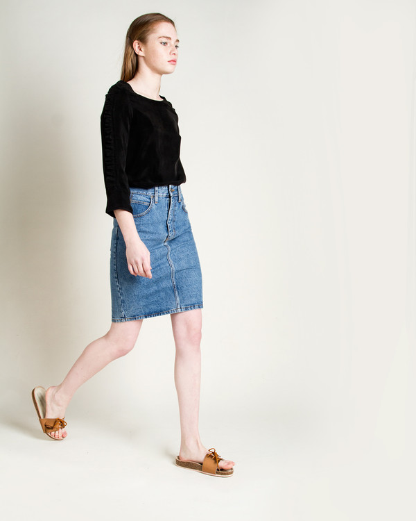 Objects Without Meaning Jena Denim Skirt Objects Without Meaning Jena Denim Skirt