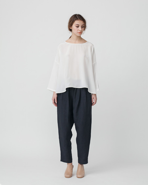Revisited Matters Kaftan Silk Shirt in Off-White Revisited Matters Kaftan Silk Shirt in Off-White