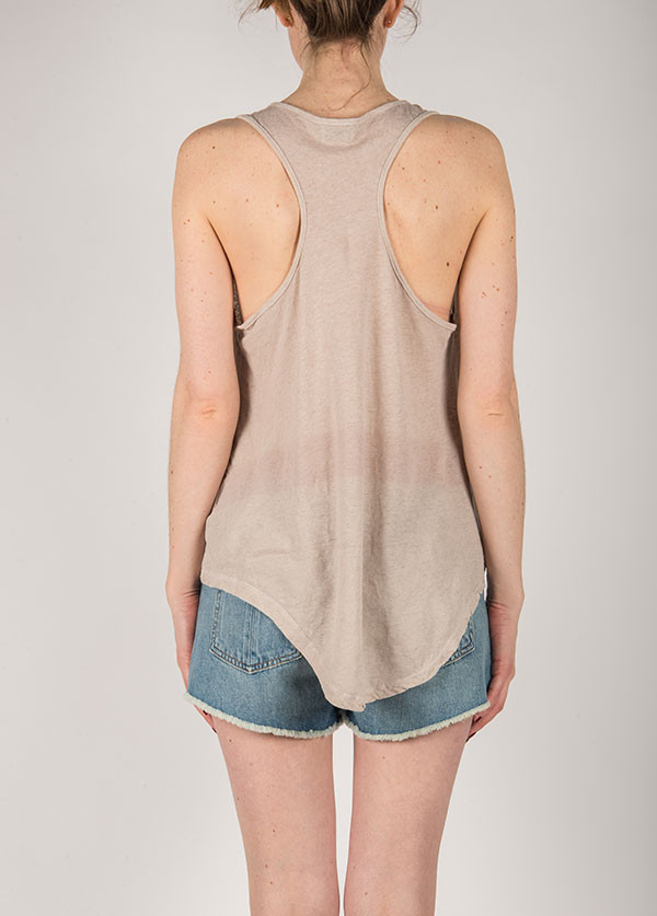 My Line - Ivy Deep V Tank in Stone My Line - Ivy Deep V Tank in Stone