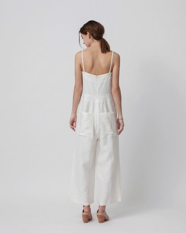 Luisa et la luna Lucia Jumpsuit in White Luisa et la luna Lucia Jumpsuit in White