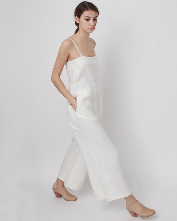 Luisa et la luna Lucia Jumpsuit in White Luisa et la luna Lucia Jumpsuit in White