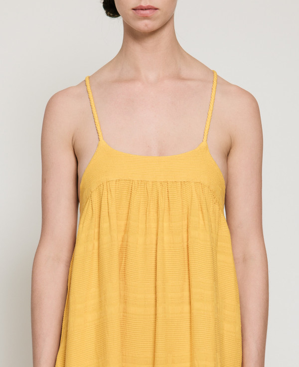 Nico Nico Mitchell Textured Dress in Mango Nico Nico Mitchell Textured Dress in Mango