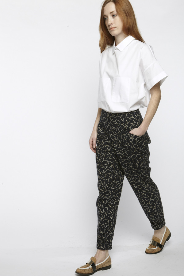 Suzanne Rae Printed Hip Pockets Pants Suzanne Rae Printed Hip Pockets Pants