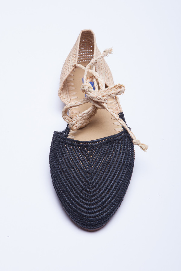 Proud Mary Raffia Bicolore Flat Espadrille Proud Mary Raffia Bicolore Flat Espadrille