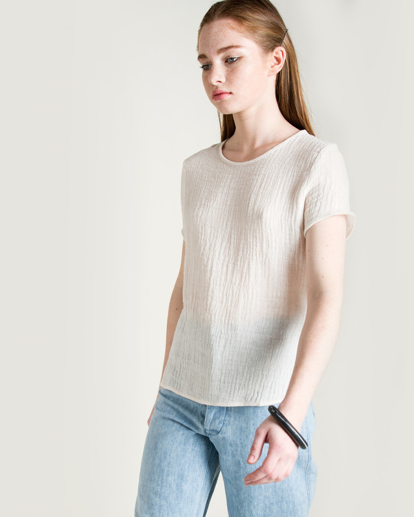 Objects Without Meaning Rhys Crinkle Top in Natural Objects Without Meaning Rhys Crinkle Top in Natural