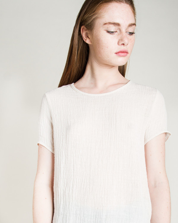 Objects Without Meaning Rhys Crinkle Top in Natural Objects Without Meaning Rhys Crinkle Top in Natural
