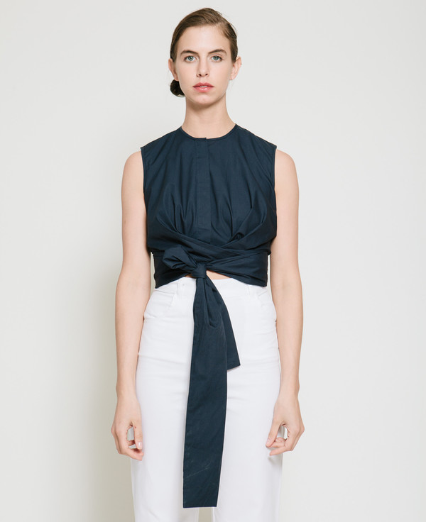 Gary Bigeni Sall Sleeveless Wrap Top Gary Bigeni Sall Sleeveless Wrap Top