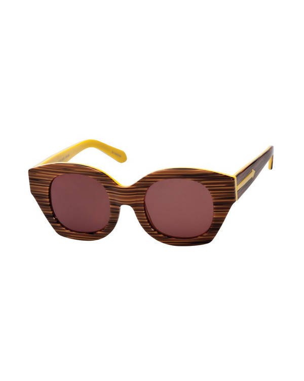 Karen Walker Soul Club in Wood Yellow Karen Walker Soul Club in Wood Yellow