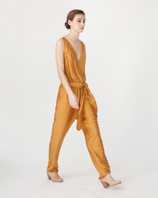 Sessun Victoire Jumpsuit in Mustard Sessun Victoire Jumpsuit in Mustard