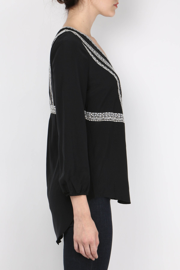 Veronica Beard Loreto V-Neck Top Veronica Beard Loreto V-Neck Top