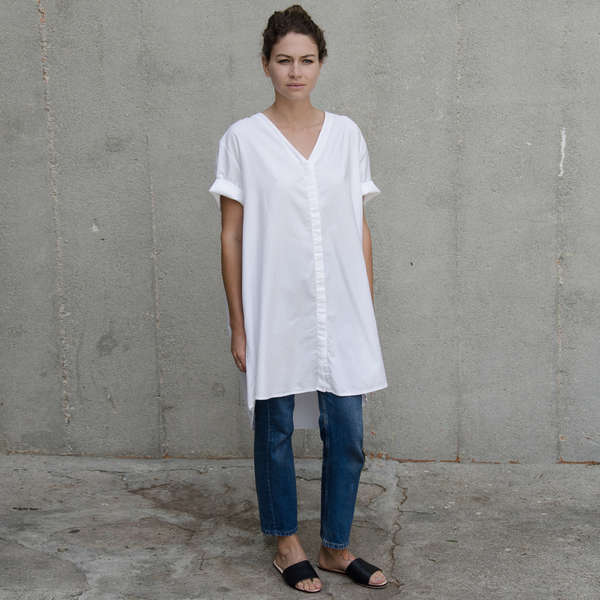ALI GOLDEN SHIRT/DRESS - WHITE ALI GOLDEN SHIRT/DRESS - WHITE