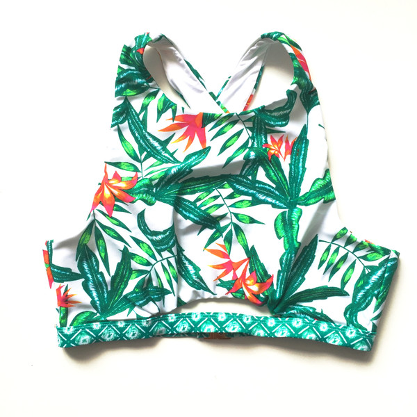 MINK PINK - PANAMA PALMS - CROP TOP MINK PINK - PANAMA PALMS - CROP TOP