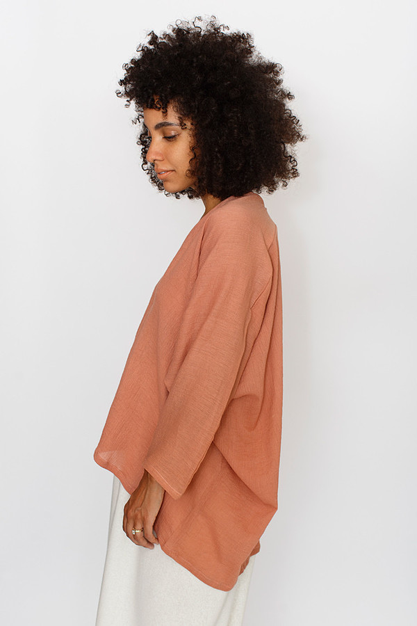 Miranda Bennett Muse Top, Cotton Gauze in Noon Miranda Bennett Muse Top, Cotton Gauze in Noon