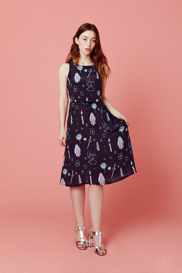 Samantha Pleet Nightfall Dress - Premonition Print Samantha Pleet Nightfall Dress - Premonition Print