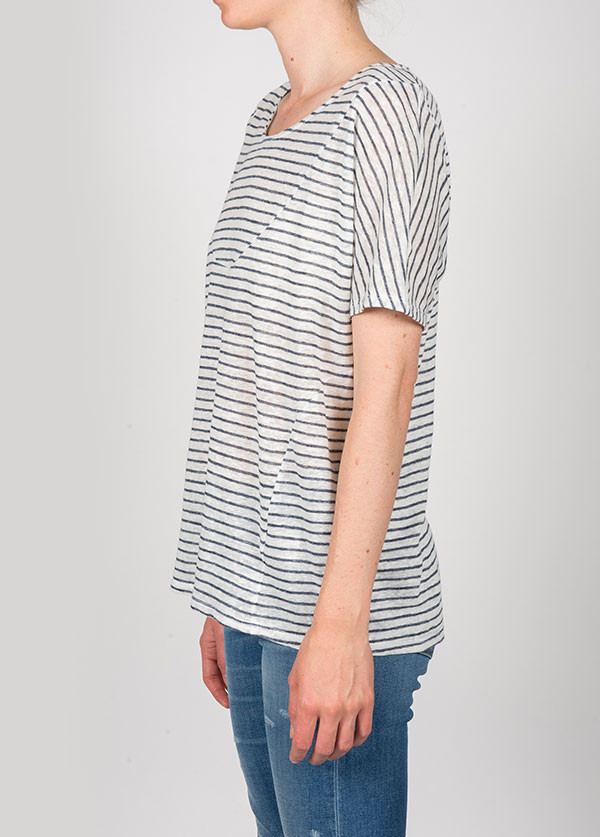 Objects Without Meaning - Basia Tee in Chalk Stripe Objects Without Meaning - Basia Tee in Chalk Stripe