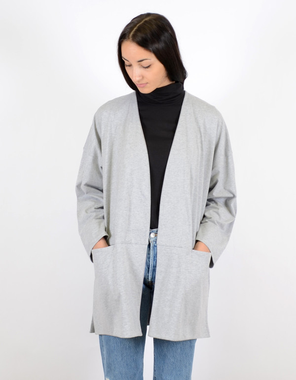 Kowtow Gesture Cardigan Grey Marle Kowtow Gesture Cardigan Grey Marle