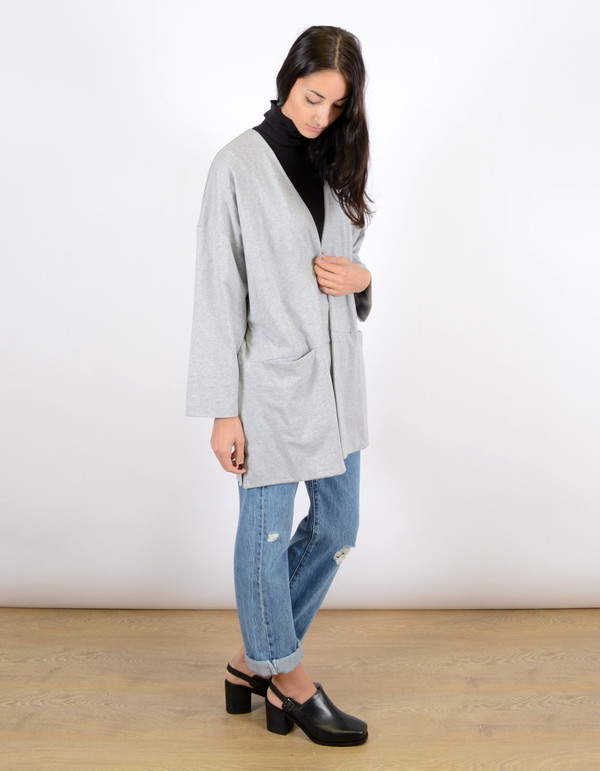 Kowtow Gesture Cardigan Grey Marle Kowtow Gesture Cardigan Grey Marle