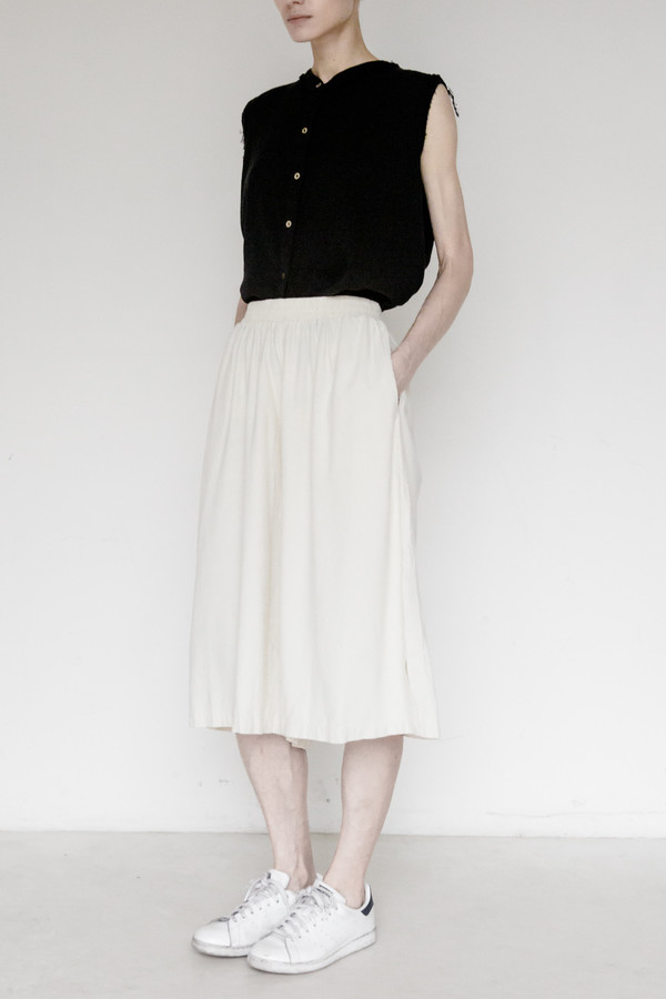 Black Crane Slit Wide Culotte Black Crane Slit Wide Culotte