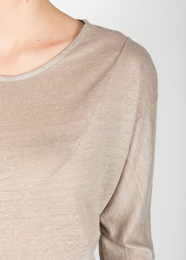 Objects Without Meaning - Edie 3/4 Tee in Warm Grey Objects Without Meaning - Edie 3/4 Tee in Warm Grey